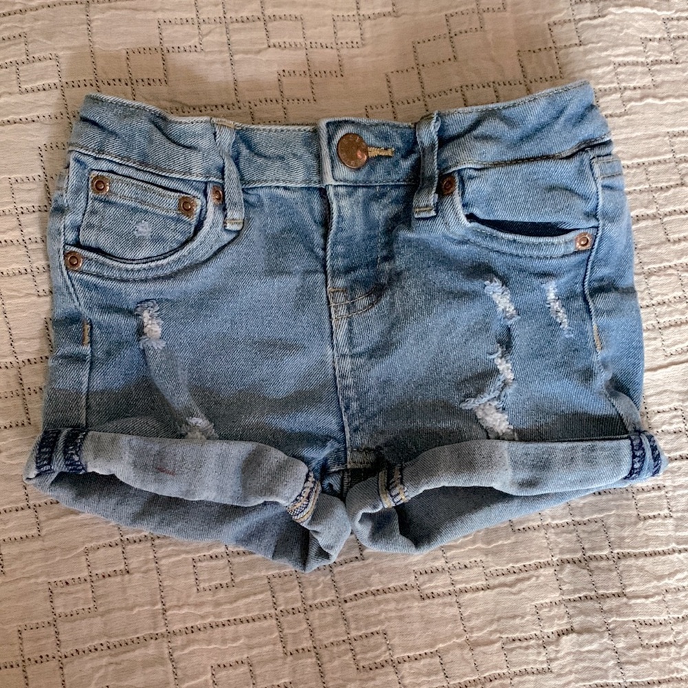 BCBG GIRLS Distressed Jean Shorts